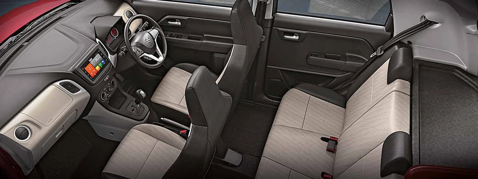 Seat Fabric with Dual Tone Colour Scheme