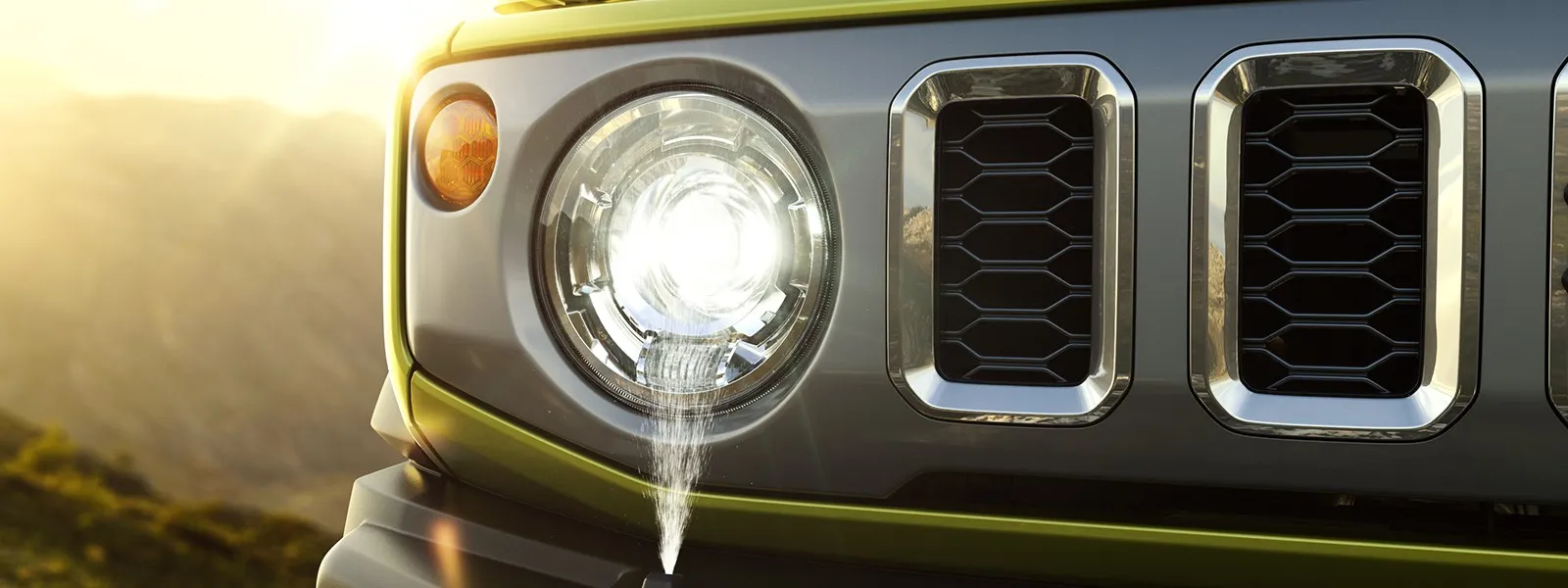 LED Headlamps with Washer